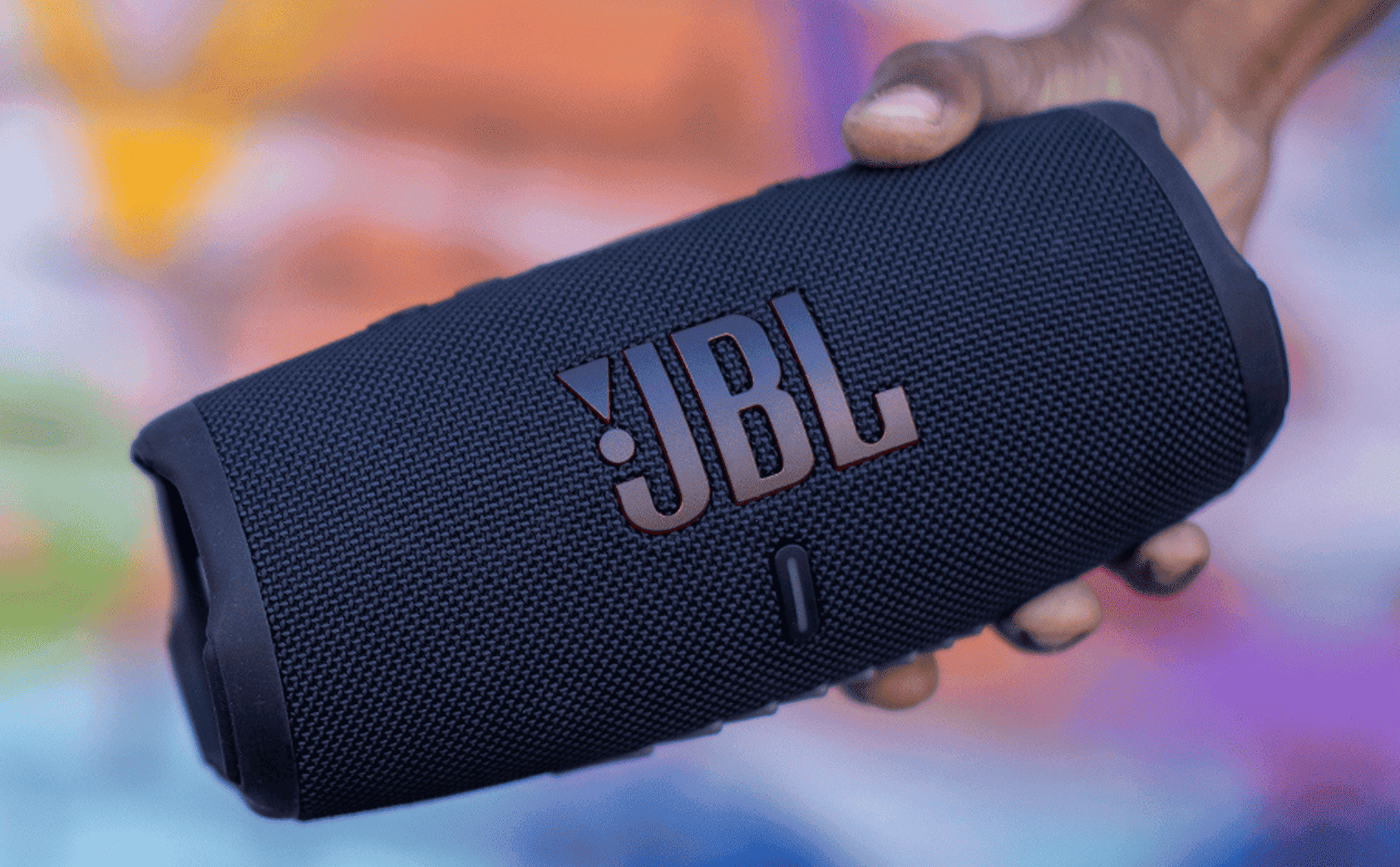 JBL Charge 5 held in hand