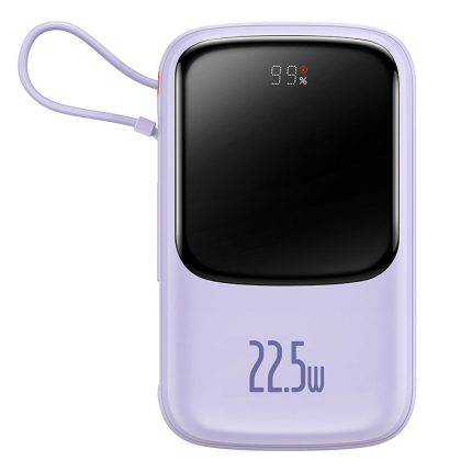 Baseus Qpow Pro Digital Display Fast Charge Power Bank 10000mAh 22.5W  Type-C Edition Purple
